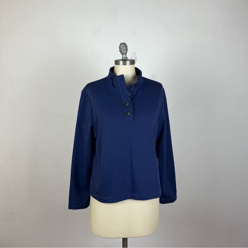 Stitch Fix Mohnton Quarter Button Mock Fleece Pullover